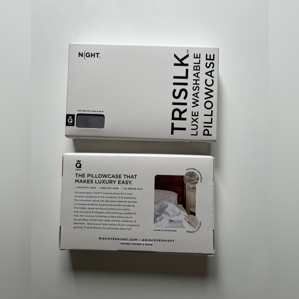 2 TRISILK LUXE QUEEN PILLOWCASES